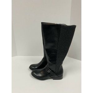 LifeStride Xtra - Wide Calf Tall Riding Boot (Black,Dark Grey) Women’s 5.5